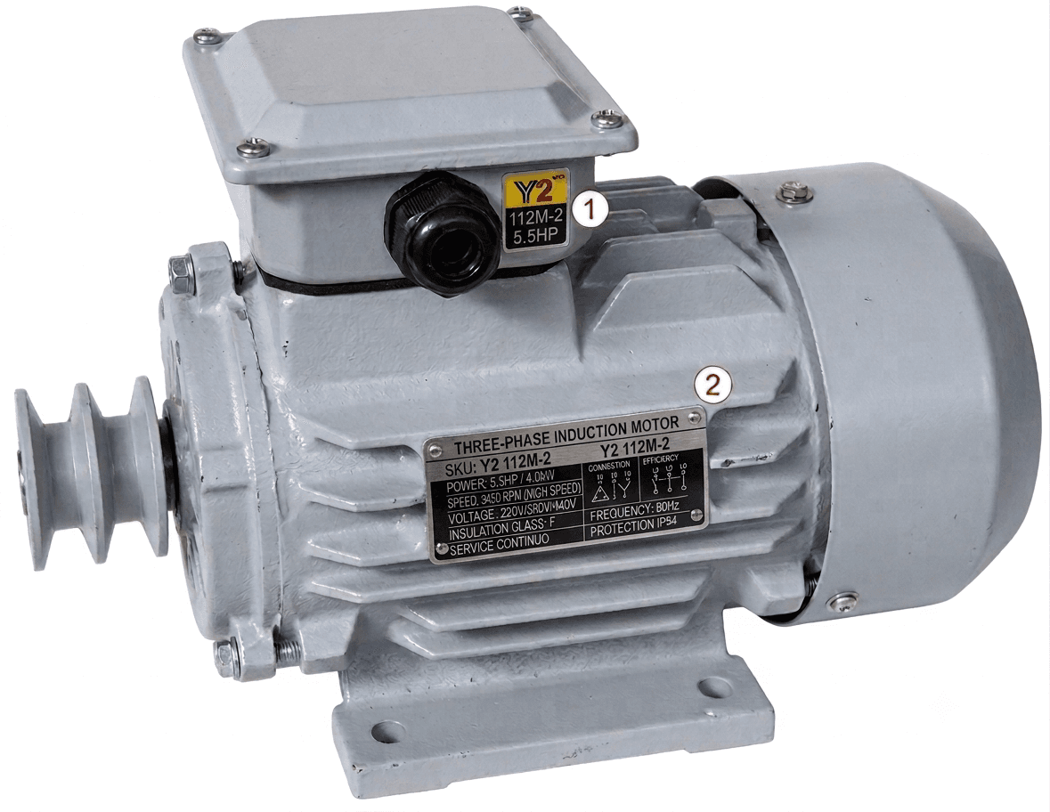 Motor Eléctrico Trifásico Y2 112M-2 5.5HP