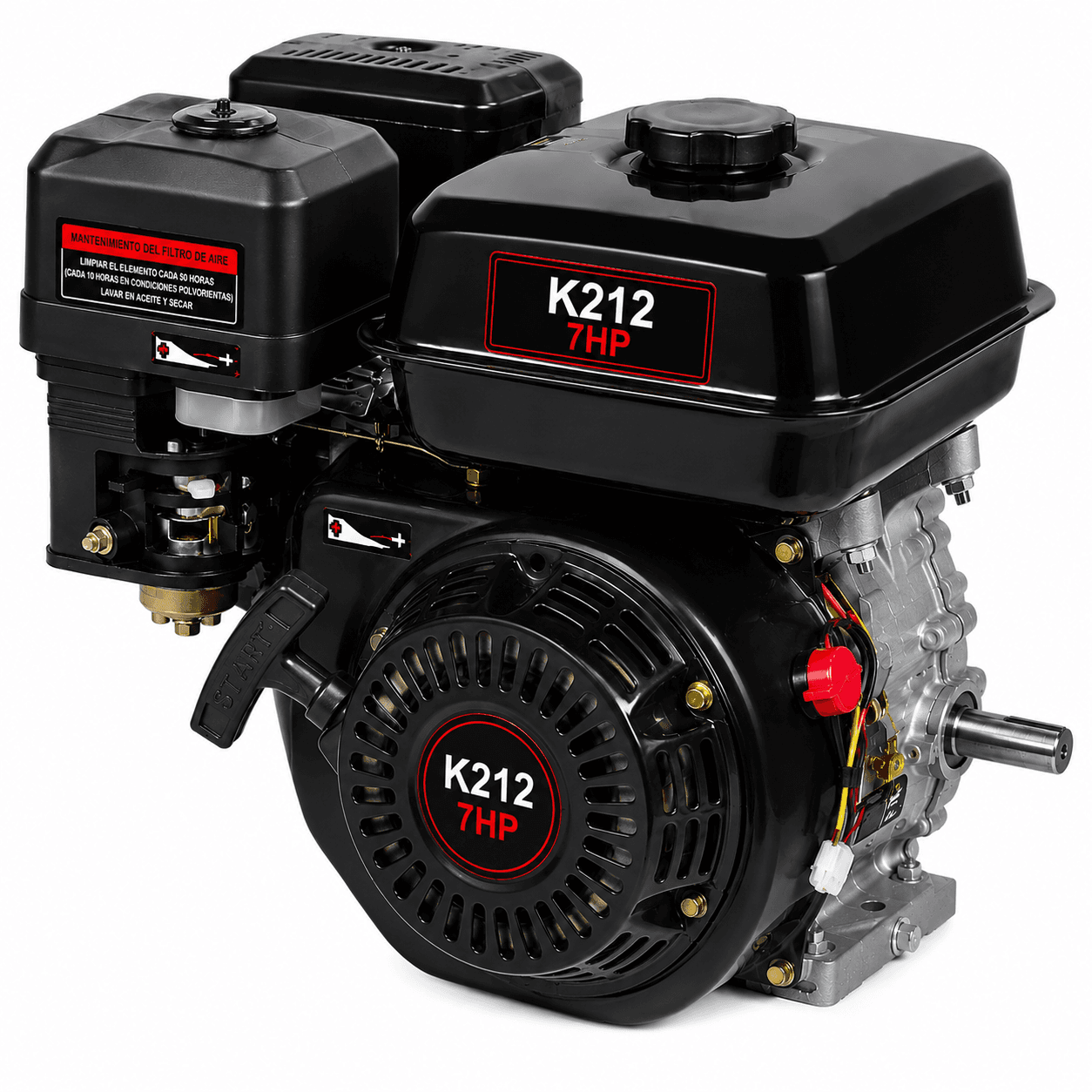 Motor Gasolinero Kawamoto Negro K212 7HP