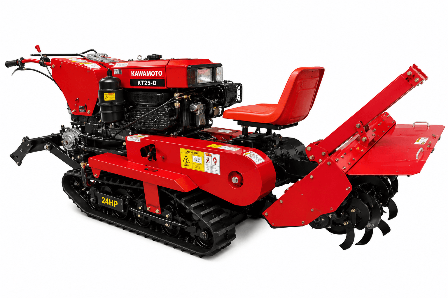 Motocultivador Oruga Kawamoto KT25-D 24HP