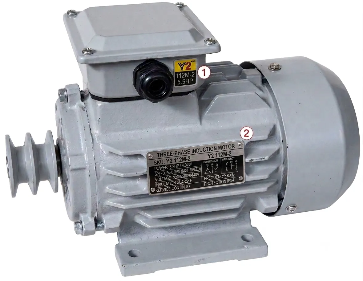 Motor Eléctrico Trifásico Y2 112M-2 5.5HP