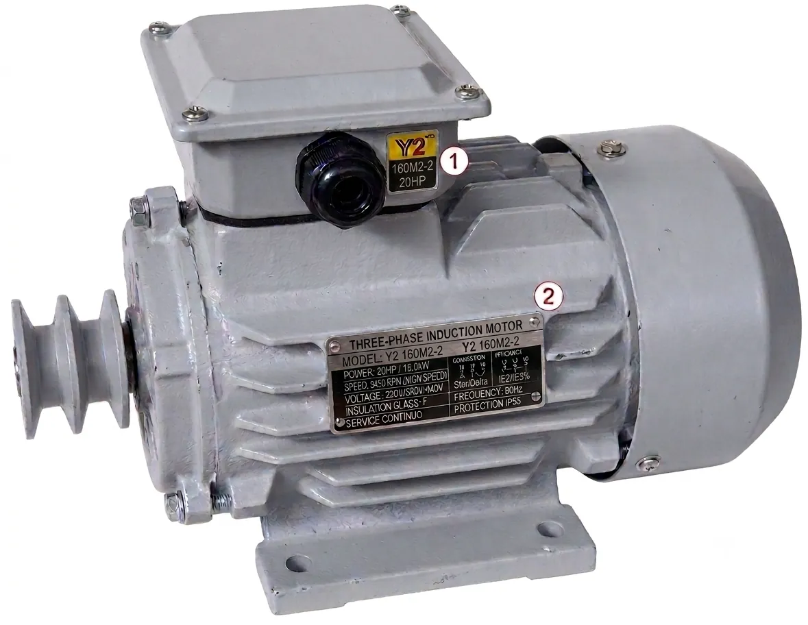 Motor Eléctrico Trifásico Y2 160M2-2 20HP