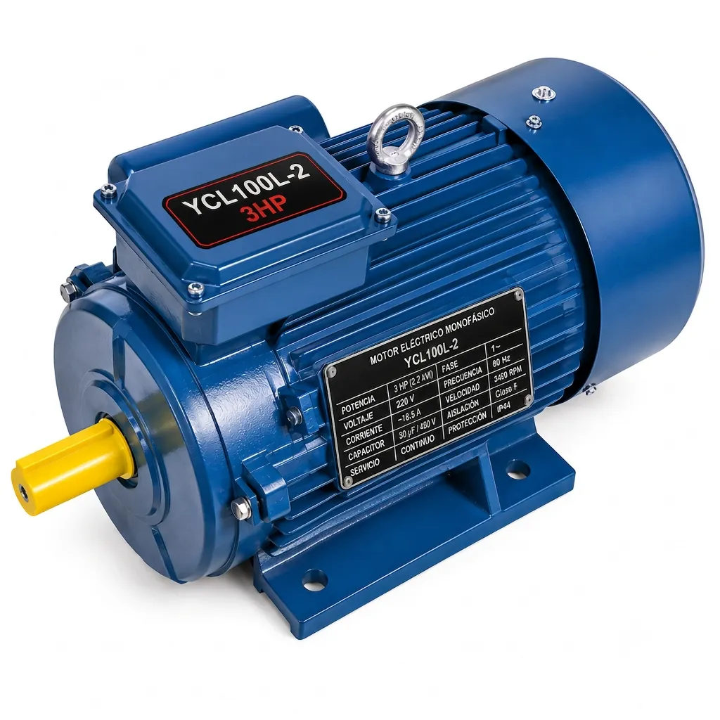 Motor Eléctrico Monofásico YCL100L-2 3HP